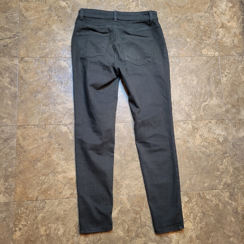 Talbots Simply Flattering Jegging Jeans Womens 4 (28x28) Green 5 Pocket Mid Rise - Picture 2 of 10